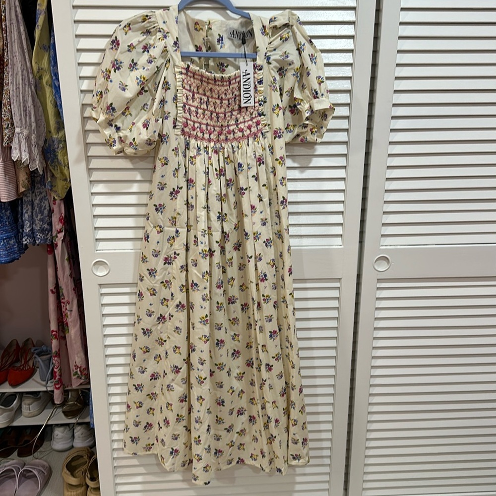 Floral smock dress